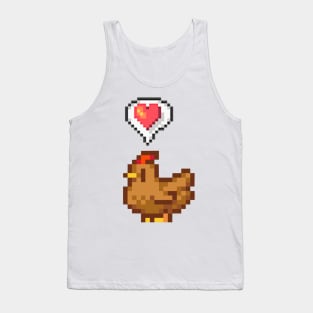 Stardew Valley Happy Brown Chicken Tank Top